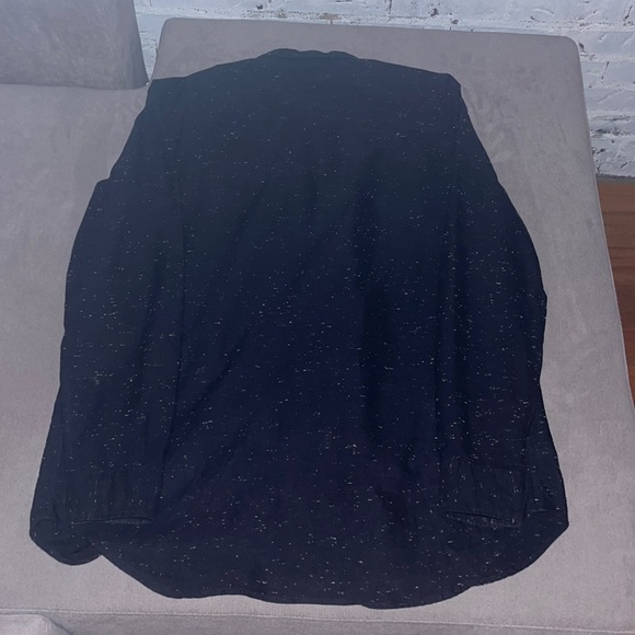 H&M Dress Shirt Starry Night Colors Black with White dots - Picture 2 of 2